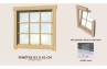 Fenêtre simple 920 x 920 abri 28mm