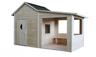 Cabane en bois pour enfant Amaryllis - 1,35m² intérieur