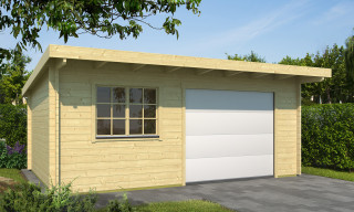 Garage Atelier Leucate A 44mm Porte Sectionnelle - 22.15m² intérieur