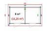 chalets en bois OUVRIER 2 34 mm-8m² intérieur - double pente - Excellent rapport qualité / prix 