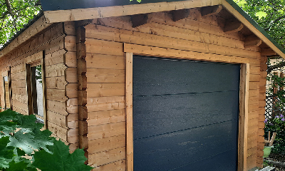garagee touschalets porte sectionnelle bois