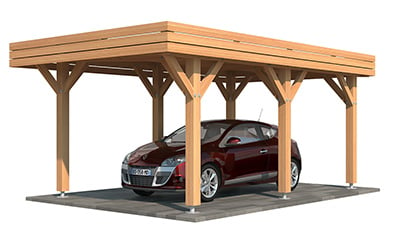 Prot Gez Votre V Hicule Avec Nos Carports En Bois Douglas Made In France