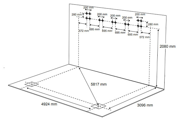 Dimensions de fondation carport Mistral Wall